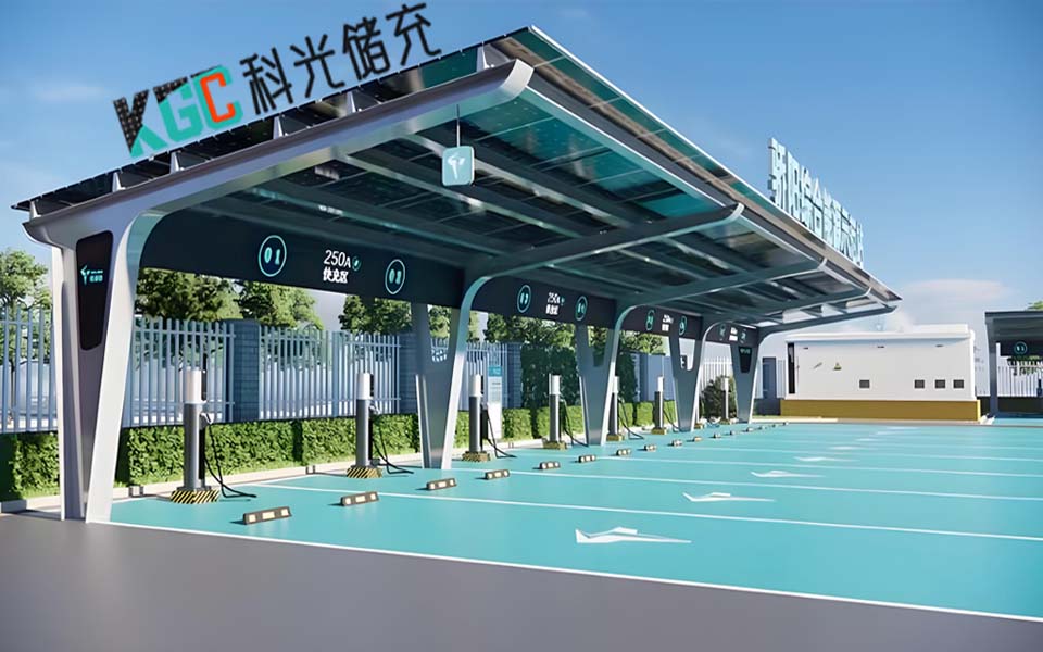 八车位八充50KW光储充车棚